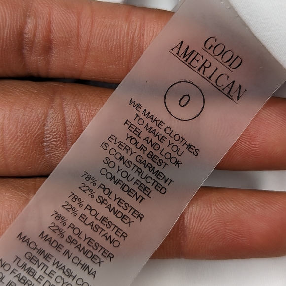 Good American White Criss Cross Chest Sports Bra Size 0 - Picture 3 of 5